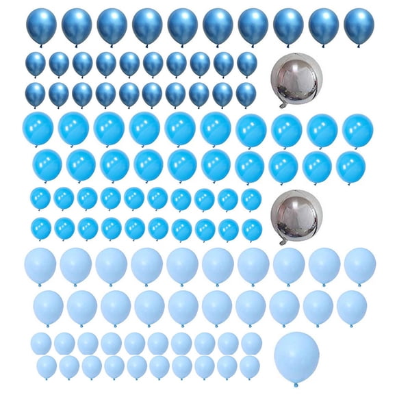 GUOOL Kit Arche Guirlande de Ballons Bleus 115 Pcs avec Colle à Pois et Chaîne de Ballons pour Bricolage