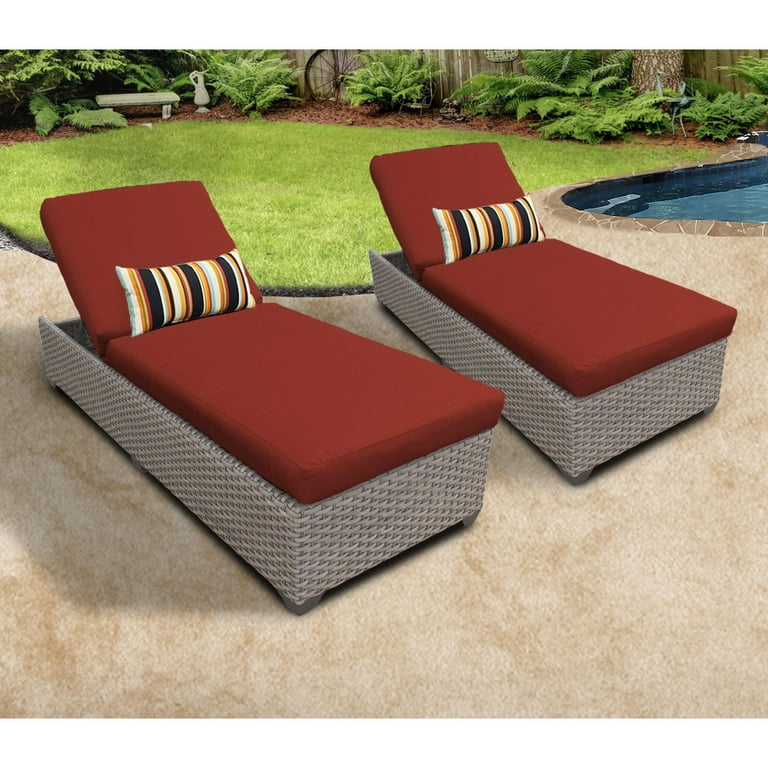 Walmart wicker online chaise lounge