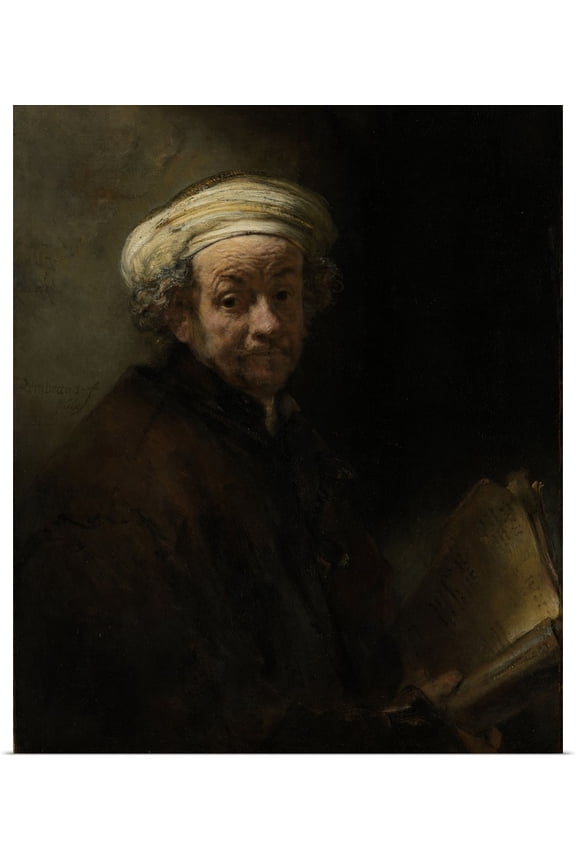 | Rolled Rembrandt van Rijn Poster Print entitled Self portrait as the Apostle Paul, 1661