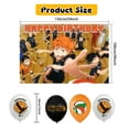 thumbnail image 4 of 32 Pcs For Haikyuu Cartoon Animation Theme Party Decorations,With 5*3ft Birthday Backdrop Decorations,18 Balloons,13 Cupcake Toppers,for Birthday Party Supplies Decorations, 4 of 7