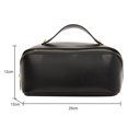 thumbnail image 4 of Bolso De Cosméticos Bolsa de cosméticos de cuero PU de gran capacidad bolsas de lavado impermeables para acampar (negro) Ehuebsd Para Estrenar, 4 of 9