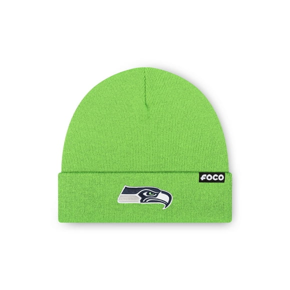 Foco Gorro básico con logo de la Nfl de los Seattle Seahawks para hombre, color del equipo