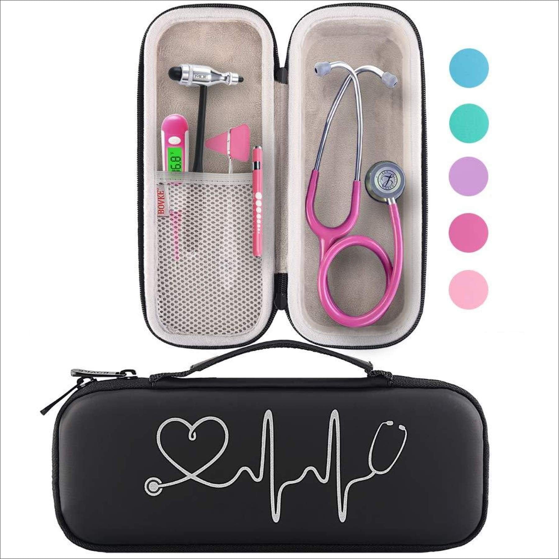 BOVKE Travel Carrying Case for 3M Littmann Classic III Stethoscope