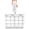 thumbnail image 2 of Falda Pantalones de pierna ancha para mujer Pantalones de cintura elástica de moda Pantalones femeninos simples (Blanco S) Kuymtek Blanco T S para Mujer, 2 of 5