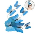 thumbnail image 3 of Women Fascinator Wedding Banquet 3D Butterfly Pillbox Hat with Hair Clips, 3 of 7