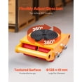 thumbnail image 3 of VEVOR Machine Skate, 6T Machinery Skate Dolly,13228 lbs Machinery Moving Skate,Machinery Mover Skate with 360° Rotation Cap and PU Directional Rollers,Heavy Duty Industrial Moving Equipment,Yellow, 3 of 9