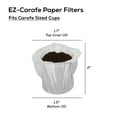 thumbnail image 3 of EZ-Carafe Disposable Coffee Filters for Keurig Carafe Coffee Maker, 120-Ct Eliminates Sediments, 3 of 5