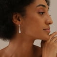thumbnail image 3 of LeCalla 925 Sterling Silver Diamond Cut Lever Back Tear Drop Dangle Earrings Jewelry for Women and Teen 38MM, 3 of 10
