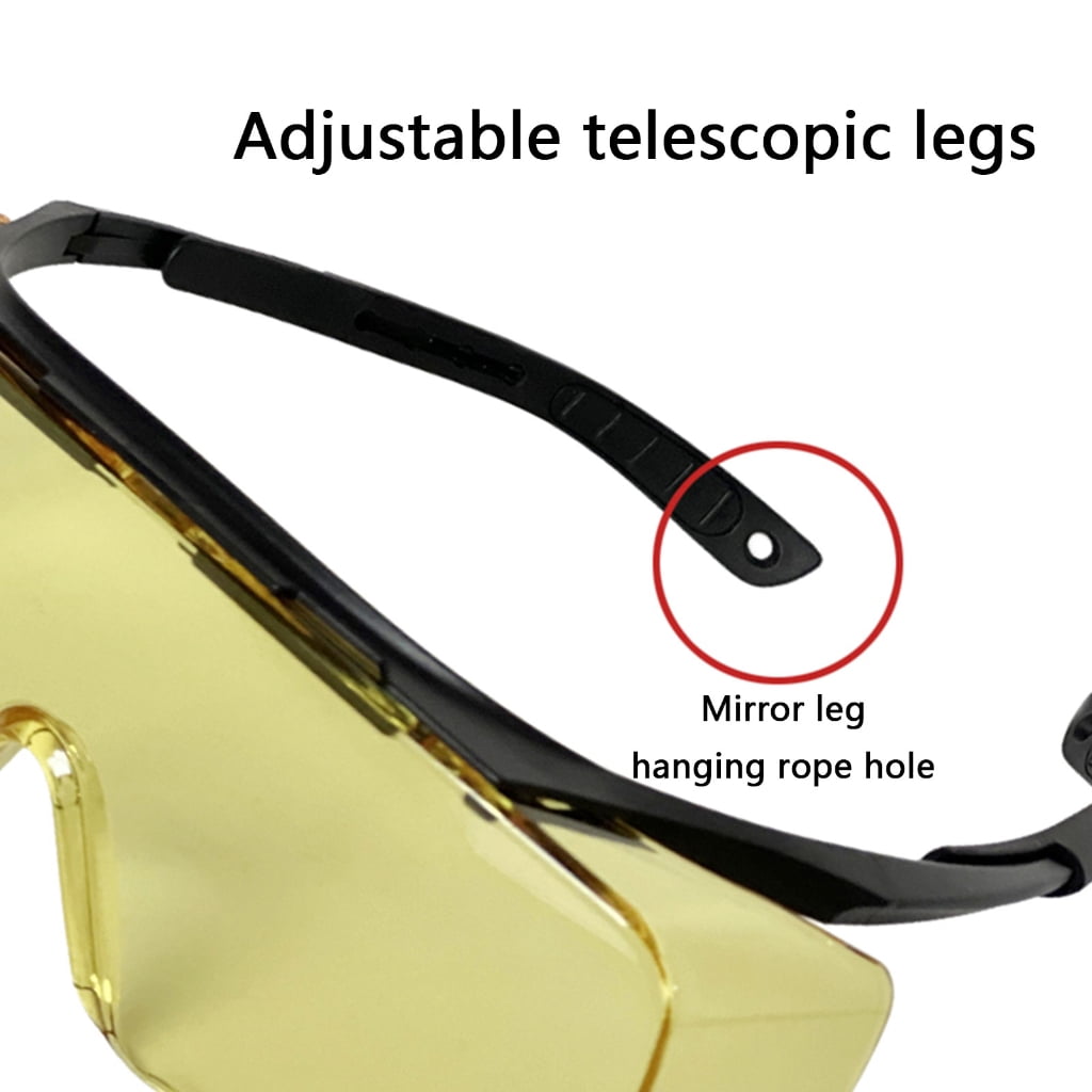 Light Protections Safety Glasses Blue Light Blocking Protective Glasses Over Glasses Goggles Splash & Impact Resistant