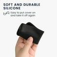 thumbnail image 3 of Étui pour Télécommande Compatible avec Nintendo Wii - Étui en Silicone Souple - Noir, 3 of 5