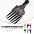 thumbnail image 4 of MasteelfCA 6pcs Afro Hair Comb Colorful Long Combs Hair Picks Beard PP Hair Combs Detangle Braid Hair Styling Comb Men Styling Tools, 4 of 8