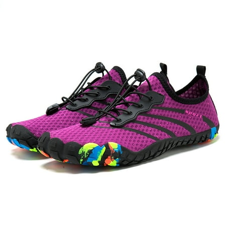 

YAZI Mens Womens Water Shoes Aqua Shoes Swim Shoes Beach Sports Quick Dry Barefoot for Boating Fishing Diving Surfing with Drainage Driving Yoga Upstream