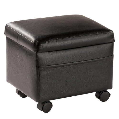 Flip Top Small Storage Ottoman by OakRidge AccentsBlack