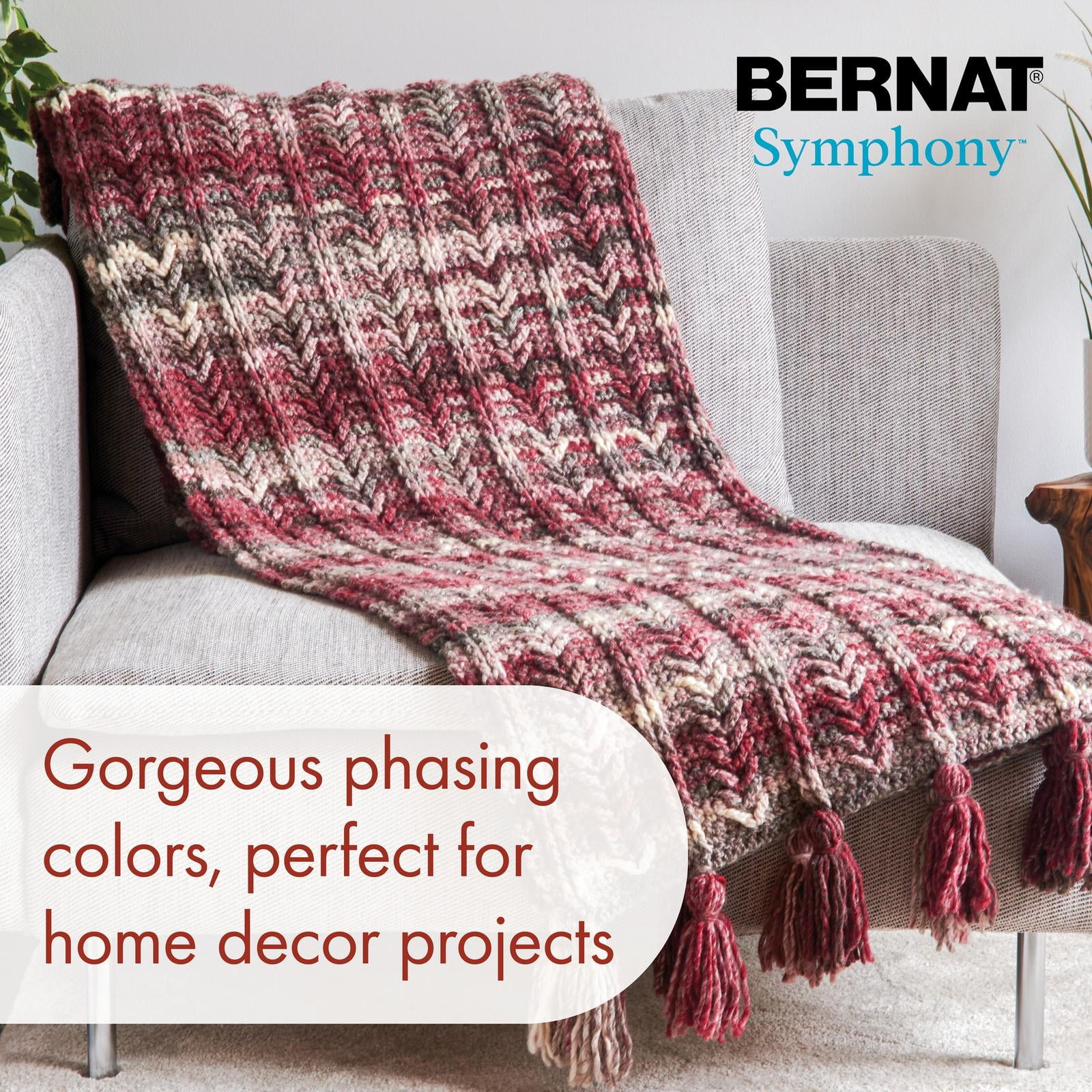 Bernat® Symphony™ #5 Bulky Blend Yarn, 7.9oz/225g 309 Yards, Bernat Symphony Yarn