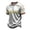 Gray, variant on Mexico 2026 Soccer Cup Fan Jersey for Men, V-Neck Short Sleeve T-Shirt with Gold Totem & Bold Letter Print, Breathable Casual Sports Tee Pullover Top, 1 PC Black S