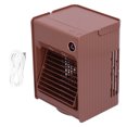 thumbnail image 1 of Ventilador humidificador oscilante 2 en 1 con luz y carga USB, para escritorio, para el hogar (cafetería), 1 of 14