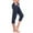 Marine, variante sur Fartey Pantalon Capri Cargo Décontracté pour Femme, Extensible, à Cordon, Taille Basse, Leggings Légers de Détente, Couleur Unie, Pantalon Court avec Poches