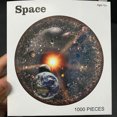 thumbnail image 1 of Rompecabezas redondo de 1000 piezas, sistema solar, universo, planeta con sol, tierra, juego de juguete para niños y adultos, 1 of 7