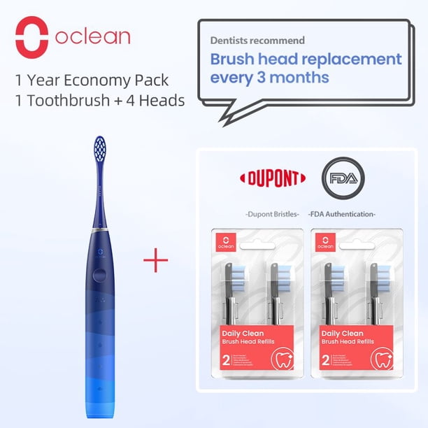 Juego de cepillo de dientes eléctrico Oclean Flow Sonic, Kit de cepillo de dientes ultrasónico automático recargable, blanqueador Dental por ultrasonido IPX7 Tan Jianjun unisex