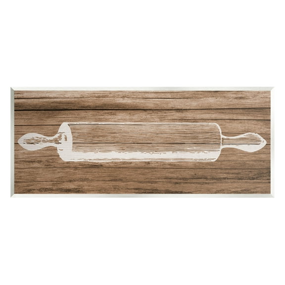 Stupell Industries Rustic Kitchen Rolling Pin Graphic Art Unframed Art Print Wall Art, Design by Lil' Rue