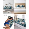 thumbnail image 6 of Vintage Blue Octopus Pillow Covers Queen Size 2 Pack, Summer Coastal Ocean Wave Soft Bed Throw Pillowcases Breathable Cooling Long Lumbar Body Pillow Sham Cover for Bed Sofa 20''x30'', 6 of 7