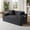 Dark Gray, variant on MAYEERTY Modern Minimalist Corduroy Couch, Boneless Cloud Sofa with Side Pockets & Cup Holders for Small Spaces, White