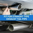 thumbnail image 3 of 1 Pc Slant Cut Exhaust Tip for VW Golf MK7 2013-2020 Insert 2.8" Outlet 5.1" Length Stainless Steel Burnt Blue Rear Tailpipe, 3 of 7