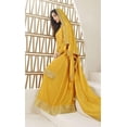 thumbnail image 3 of Pakistani Designer Salwar Kameez Dress Haldi Function Wear Indian Plazo Suits ( Yellow, L - 42 ), 3 of 4