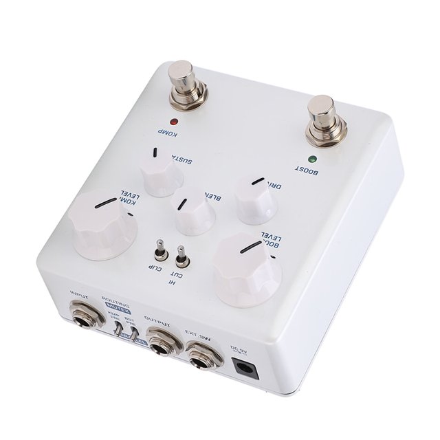 Pedal de compresor y refuerzo, efecto de refuerzo y compresor Pedal de efecto de refuerzo Efecto de compresor Resultados impresionantes