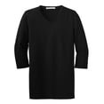 thumbnail image 5 of Port Authority L561M Women Silk Touch Maternity 3/4-Sleeve V-Neck Shirt Tee-Shirt, 5 of 6