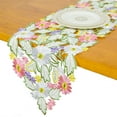 thumbnail image 3 of Spring Daisy Table Runners Embroidered Flowery Table Linen for Home Decoration 13 X 69 Inch, 3 of 4