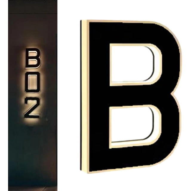 Solar Lighted House Numbers | 9 Inch Waterproof LED Address Signs for Outside with Night Visibility