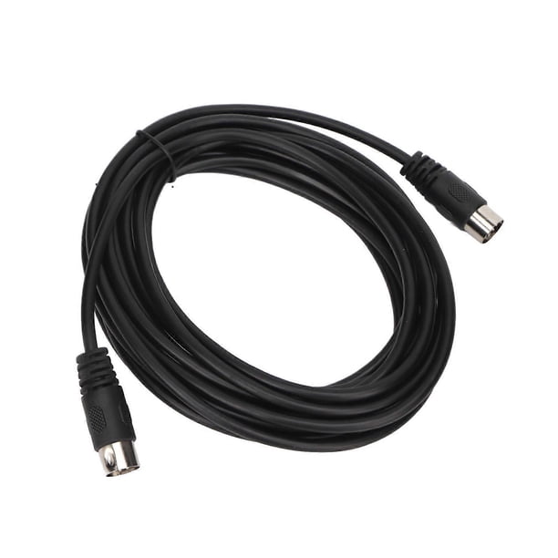 Flexible DIN 8-pin to DIN 8-pin adapter cable, high precision, DIN 8-pin male to DIN 8-pin male, 5 m
