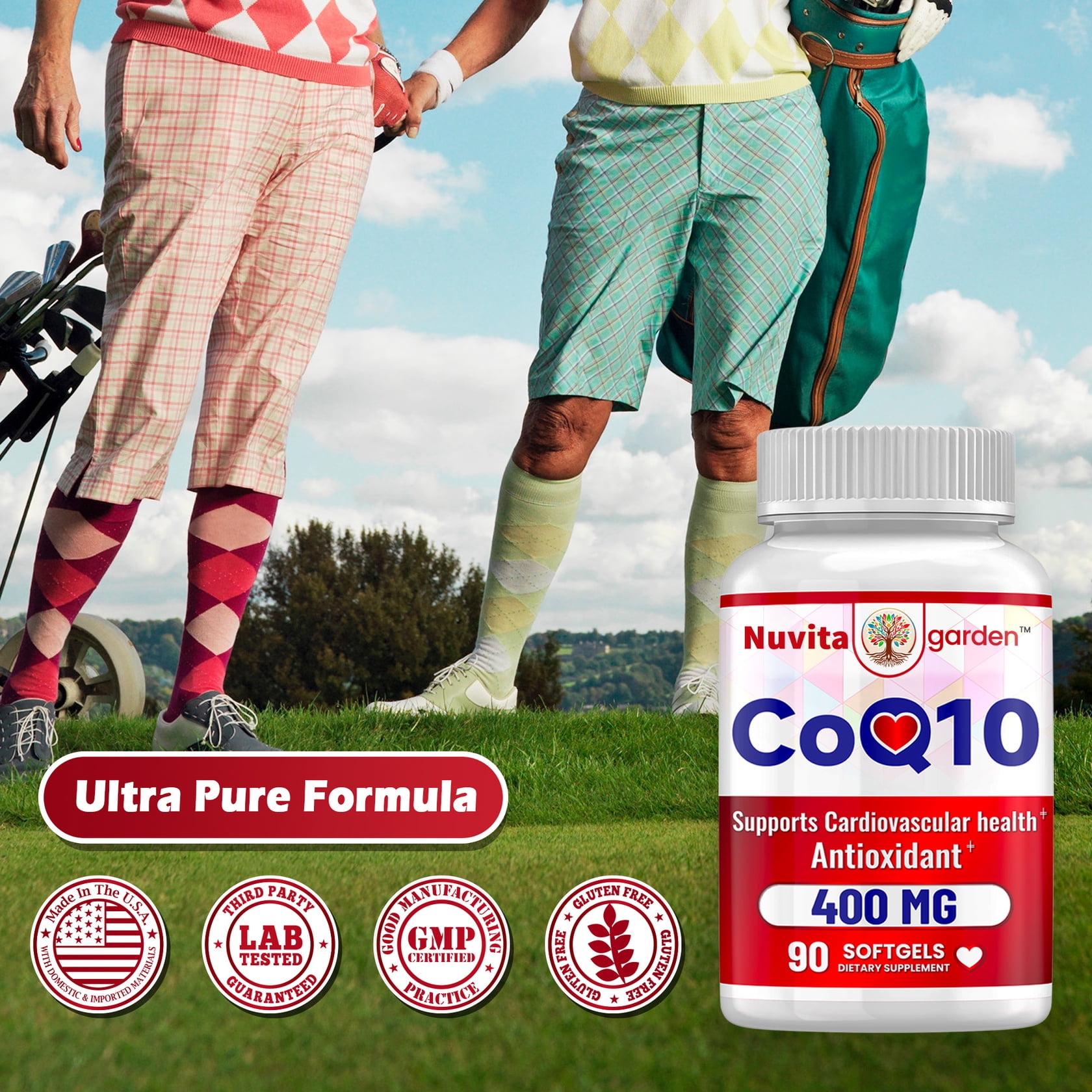 (3 Pack) CoQ10 400mg, 90 Softgels, Stable High Absorption Form – Antioxidant Support for Heart & Energy Health, Coenzyme Q10 Supplement