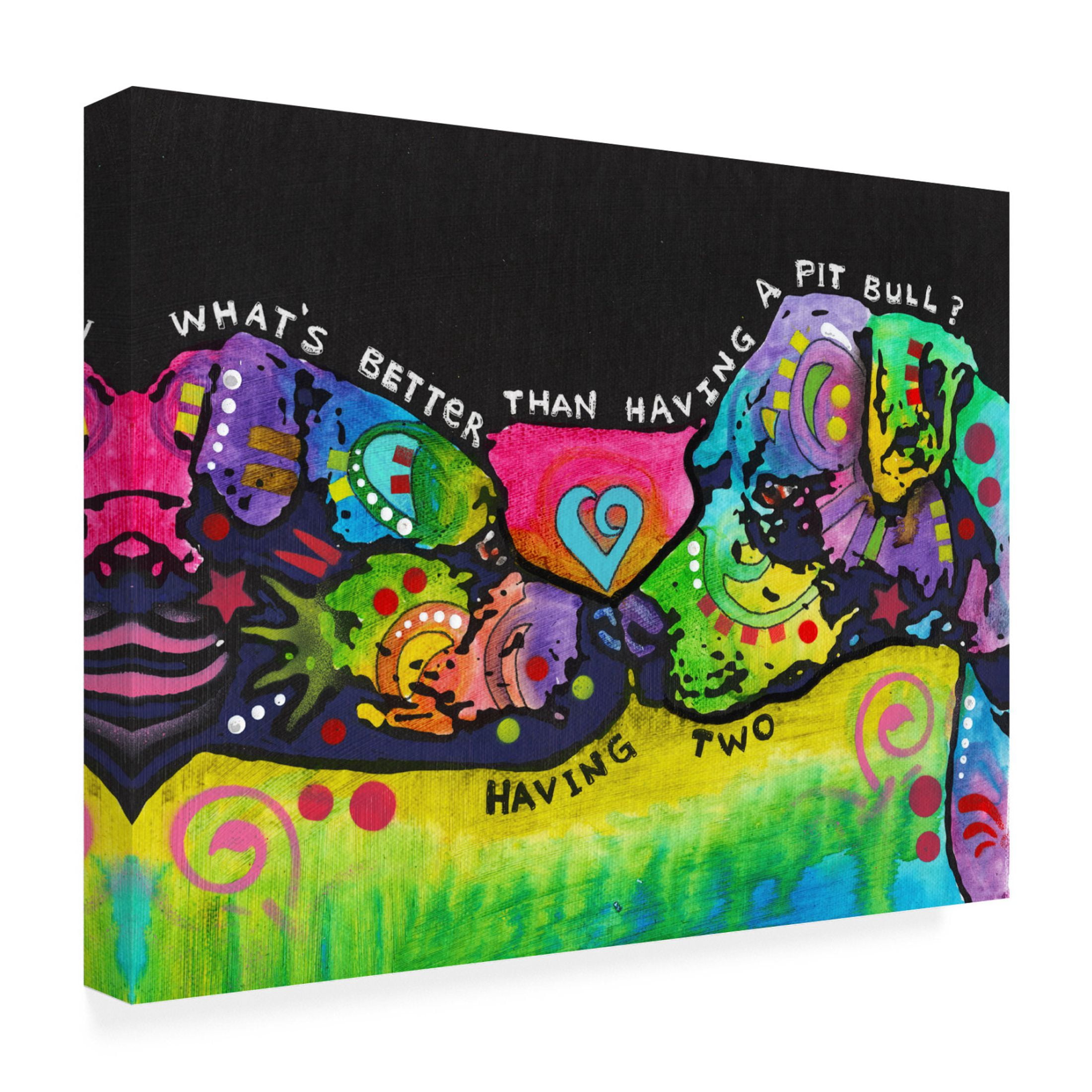 Canvas Wall Art - Dean Russo 'Whats Better 2' Wall Art for Living Room, Bedroom, or Office Décor by Trademark Fine Art - 47 x 35 Inches