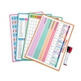 thumbnail image 4 of Tablero de gráfico de matemáticas de borrado seco de 4pcs, tabla de sustracción adicional, tabla de mesa educativa de matemáticas para el aula de la, 4 of 8