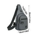 thumbnail image 2 of TACILIP Crossbody Bags for Women, Chest Bag Men Small Backpack New Fashion Casual Large Capacity Waterproof Cloth One Shoulder Diagonals Bag Men Bag, Gifts for Women, 2 of 6