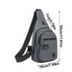 thumbnail image 3 of Bolsa de pecho de hombre Mochila pequeña de plástico impermeable – Bolso de hombro cruzado de gran capacidad, ligero, duradero, para viajes casuales de moda, múltiples compartimentos, 11,9x7x2,7, 3 of 6