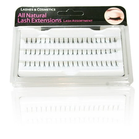 Knot Free Cluster Lashes Kit - Short, Medium, Long Eyelash (Best Eyelash Extension Starter Kit)