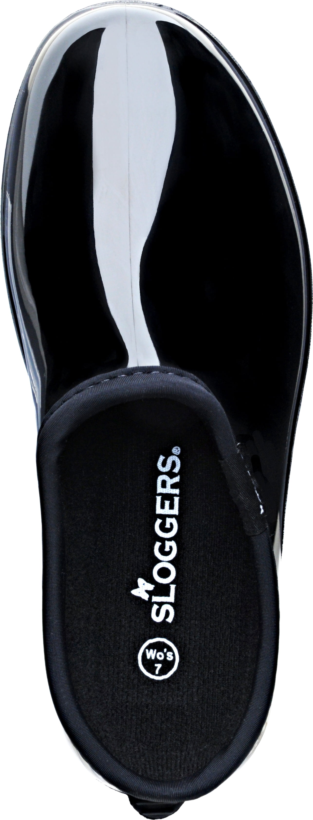 Sloggers Waterproof Garden Shoe for Women – Outdoor Slip-On Rain and Garden Clogs with Premium Comfort Support Insole, (Classic Black), (Size 6)