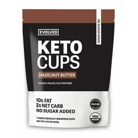 Evolved Organic Hazelnut Butter Keto Cups, 4.93 Ounce -- 6 per case.