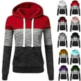 thumbnail image 4 of Kiplyki Clearance Fall Hoodies for Women Sweatshirt Patchwork Ladies Blouse Pullove, 4 of 4