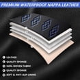 thumbnail image 6 of Fit for Volvo 98% Car Models,5pcs Car Seat Covers,Leather Seat Cover for Cars,Anti-slip Soft Car Seat Protectors(Black and Blue), 6 of 6