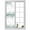 Green, variant on No Glue Heat Blocking Window Flims, Eucalyptus Leaves Window Privacy Film Frosted, Spring Pastoral Butterfly Botanical Peep-proof Door Windows Tint for Bathroom, Dormitory, 17.7 x 78.7 Inches