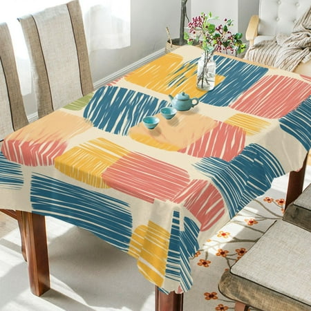 

BZSMCE Square Tablecloth Design Painted Pattern Pattern Tableclothes