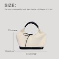 thumbnail image 3 of Bolsos de mano casuales coreanos para mujer, bolsos de diseñador de lujo, carteras, novedad 2024, en lona PU, gran capacidad, asa superior, tela para el hombro, 3 of 4