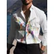 thumbnail image 1 of Nueva línea de camisas para hombre, estampado abstracto, ropa de diseñador, camisa de moda para exteriores, informal, para fiestas, cómoda y suave, 1 of 6