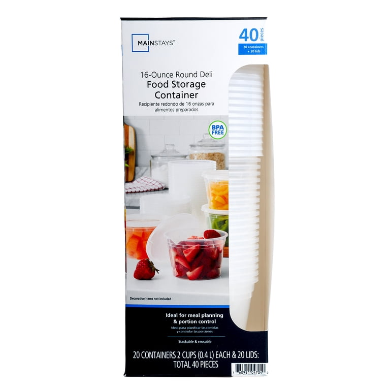 Clear Plastic Deli Containers with Lids, 32 oz, 40 Piece photo 7