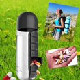 thumbnail image 2 of Bicicleta 600ML Ndcxsfigh Combinar Pastillero diario Botellas para beber Copas Negro, 2 of 7