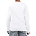 thumbnail image 2 of Women's G-III 4Her by Carl Banks White Washington Commanders Roses Fleece Tri-Blend Pullover Sweatshirt, 2 of 2